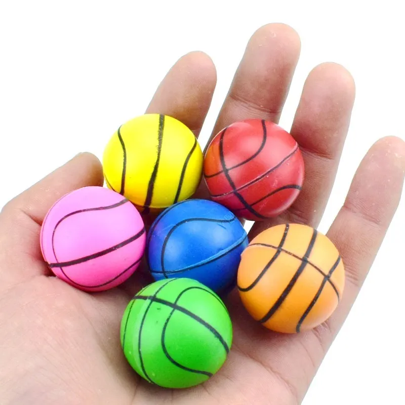 30Mm Basketball Bouncy Ball Toy for Kids Rubber Mini Sport Ball