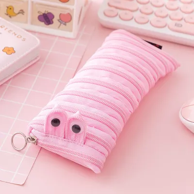 Love Caterpillar Monster Zipper Pencil Coin Purse Kids Bags