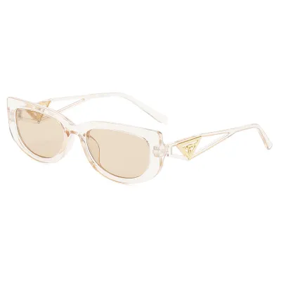 Women Fashion Cutout Triangle Leg Small Frame Cat Eye Sunglasses