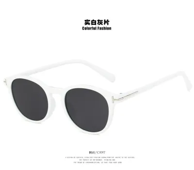 Men Vintage T-Round Frame Sunglasses