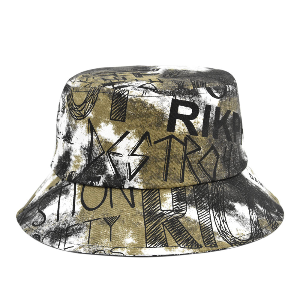 Wholesale Women Fashion Tie Dye Graffiti Bucket Hat