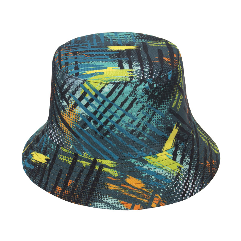 ☆GREENBUTTER☆CAT TASSEL BONNET HAT Wholesale Trendy Unisex Fishbone Pineapple Fox Print Bucket Hat
