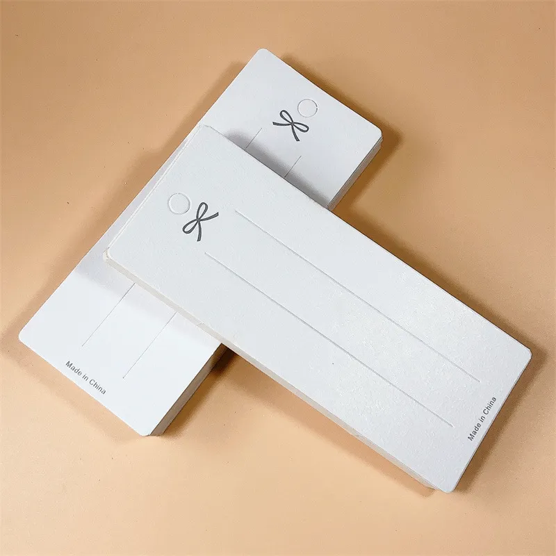 Cardboard Hair Accessories Jewelry Packaging Card - 7x17cm Bow Hairpin