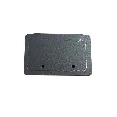 925 Earrings Packaging Card PVC Jewelry Storage Display Hanging Card With Hook 100pcs
