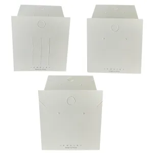 Jewelry Storage Cardboard Display Cards for Necklace Hairpin Earrings Packaging 100pcs