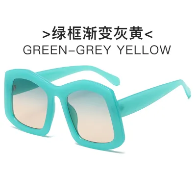 Women Fashion Candy Color Large Frame Sunglasses