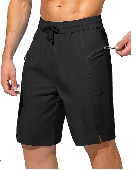Men's Casual Sports Drawstring Zipper Bermuda Shorts