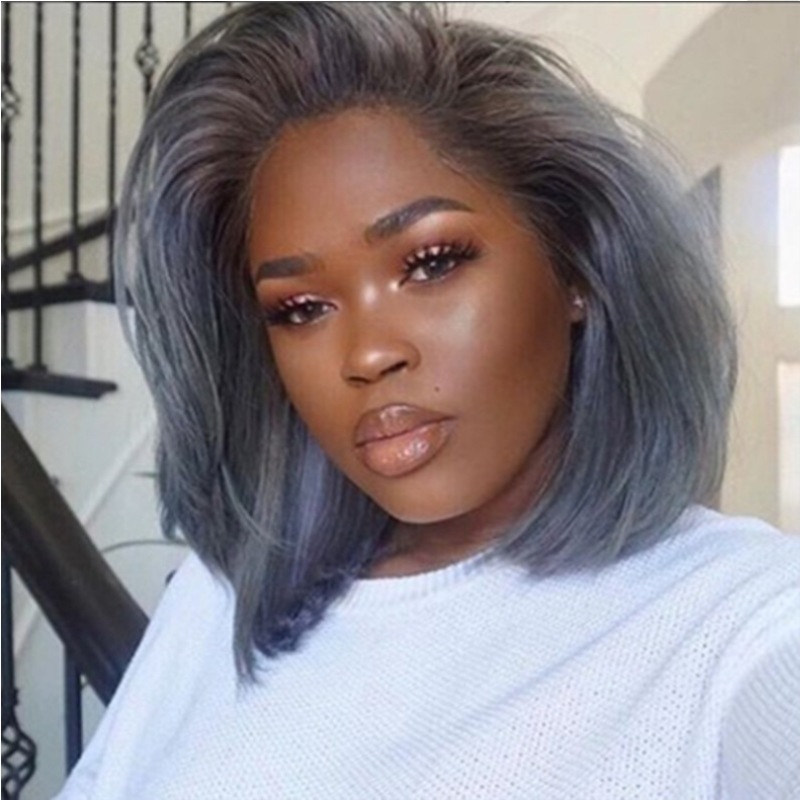 Grey hair grandma wig best sale