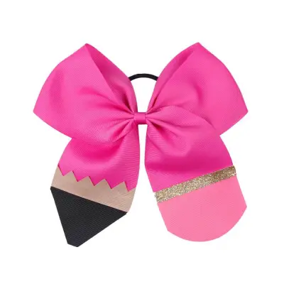 Children Kids Baby Girls Back To School Cute Pencil Bowknot Hair Rope Accessories