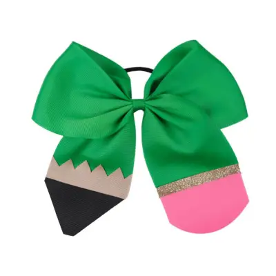 Children Kids Baby Girls Back To School Cute Pencil Bowknot Hair Rope Accessories