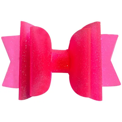 Children Girls Transparent Candy Color Bowknot PVC Hair Clip Side Clip Kids Accessories