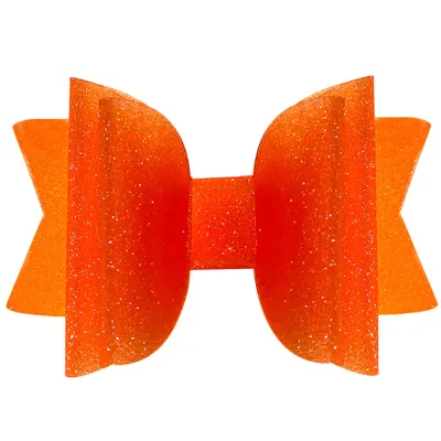 Children Girls Transparent Candy Color Bowknot PVC Hair Clip Side Clip Kids Accessories