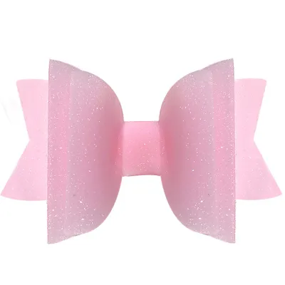 Children Girls Transparent Candy Color Bowknot PVC Hair Clip Side Clip Kids Accessories