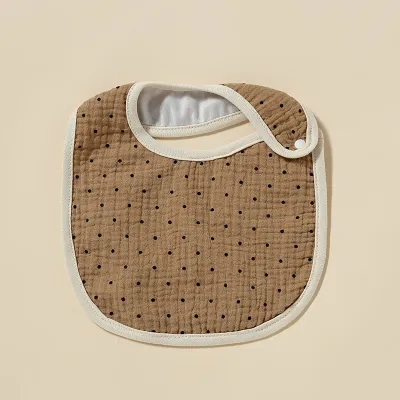 Toddlers Newborn Baby Fashion Cartoon Print Solid Color Bib Burp Cloth