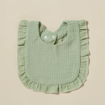 Toddlers Newborn Baby Fashion Solid Color Cotton Bib Burp Cloth Unisex