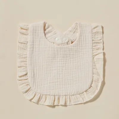 Toddlers Newborn Baby Fashion Solid Color Cotton Bib Burp Cloth Unisex