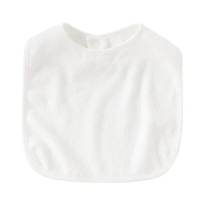 Newborn Baby Unisex Solid Color Cotton Bib Burp Cloth Accessories