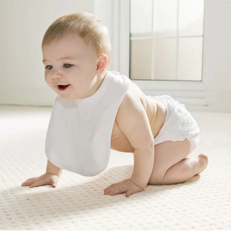 Newborn Baby Unisex Solid Color Cotton Bib Burp Cloth Accessories