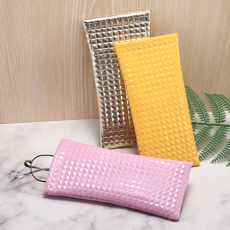 Fashion Sunglasses PU Leather Bullet Portable Glasses Bag Storage Case