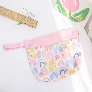 Toddlers Newborn Baby Waterproof PUL Multifunctional Diaper Storage Zipper Bag