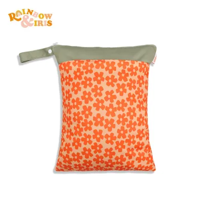 Toddlers Newborn Baby Fashion Waterproof PUL Multifunctional Diaper Storage Zipper Bag