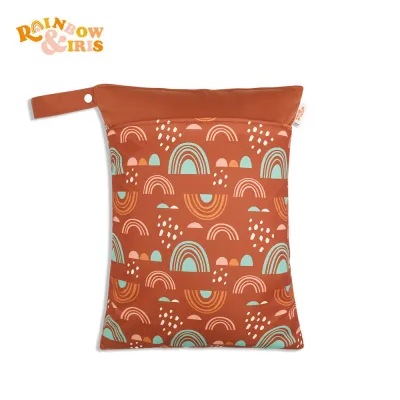Toddlers Newborn Baby Fashion Waterproof PUL Multifunctional Diaper Storage Zipper Bag