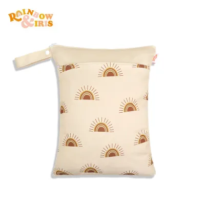 Toddlers Newborn Baby Fashion Waterproof PUL Multifunctional Diaper Storage Zipper Bag