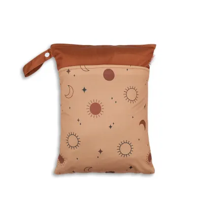 Toddlers Newborn Baby Fashion Waterproof PUL Multifunctional Diaper Storage Zipper Bag