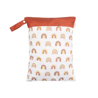 Toddlers Newborn Baby Fashion Waterproof PUL Multifunctional Diaper Storage Zipper Bag