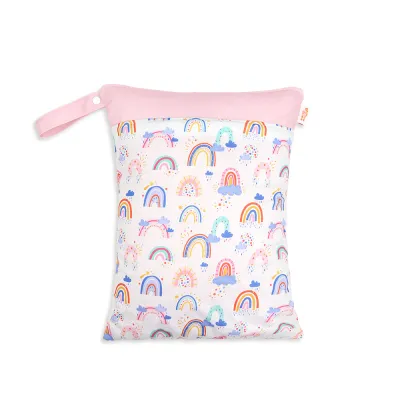 Toddlers Newborn Baby Fashion Waterproof PUL Multifunctional Diaper Storage Zipper Bag