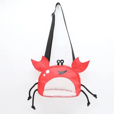 Children Kids Baby Fashion Big Crab Pattern Beach Storage Bag PVC Cute Cartoon 18*14*10cm
