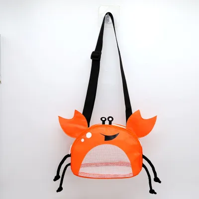 Children Kids Baby Fashion Big Crab Pattern Beach Storage Bag PVC Cute Cartoon 18*14*10cm