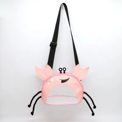 Children Kids Baby Fashion Big Crab Pattern Beach Storage Bag PVC Cute Cartoon 18*14*10cm