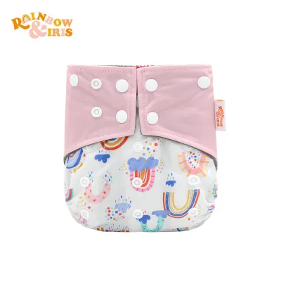 Toddlers Newborn Baby Fashion Print Waterproof Anti-Side Training Cloth Diaper for Kids
