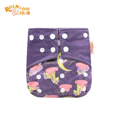 Toddlers Newborn Baby Fashion Print Waterproof Anti-Side Training Cloth Diaper for Kids