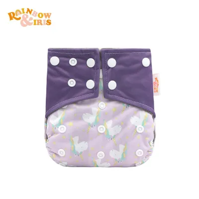 Toddlers Newborn Baby Fashion Print Waterproof Anti-Side Training Cloth Diaper for Kids