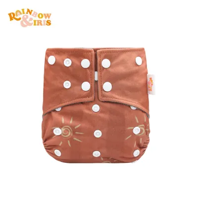 Toddlers Newborn Baby Fashion Print Waterproof Anti-Side Training Cloth Diaper for Kids