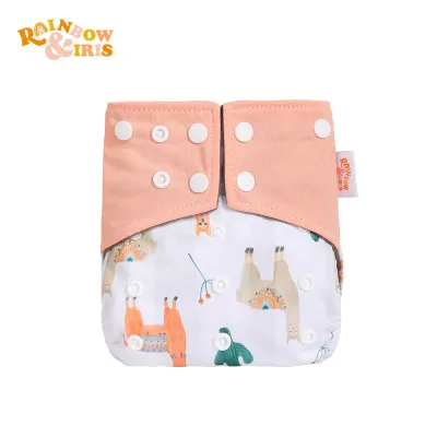 Toddlers Newborn Baby Fashion Print Waterproof Anti-Side Training Cloth Diaper for Kids