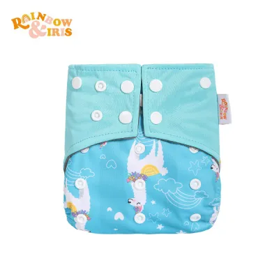 Toddlers Newborn Baby Fashion Print Waterproof Anti-Side Training Cloth Diaper for Kids
