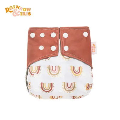 Toddlers Newborn Baby Fashion Print Waterproof Anti-Side Training Cloth Diaper for Kids