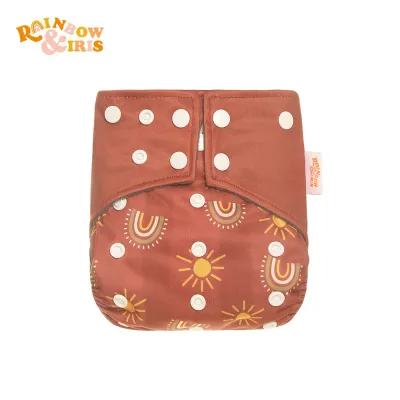 Toddlers Newborn Baby Fashion Print Waterproof Anti-Side Training Cloth Diaper for Kids