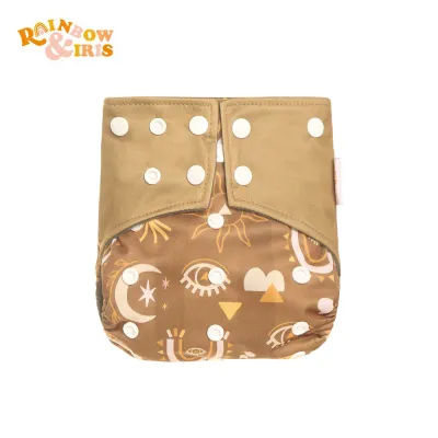Toddlers Newborn Baby Fashion Print Waterproof Anti-Side Training Cloth Diaper for Kids