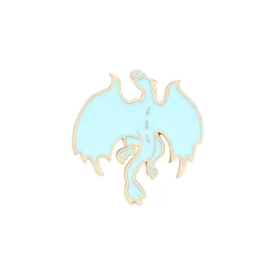 Halloween Unisex Cute Flying Dragon Pterosaur Metal Brooches
