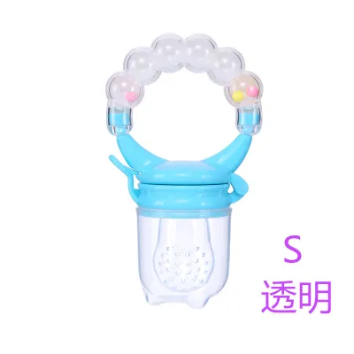 Baby Fruit Vegetable Food Grade Silicone Pacifier Standard Caliber Round Buckle