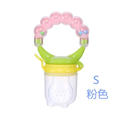 Baby Fruit Vegetable Food Grade Silicone Pacifier Standard Caliber Round Buckle