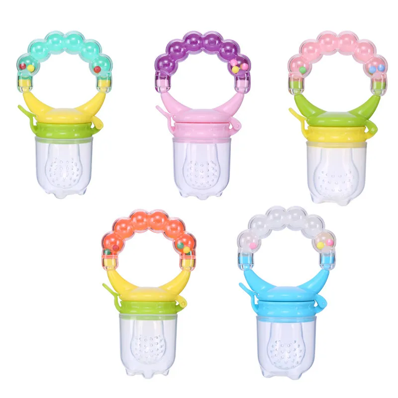 Baby Fruit Vegetable Food Grade Silicone Pacifier Standard Caliber Round Buckle