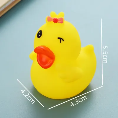 Children Little Yellow Educational Bath Toy Vinyl