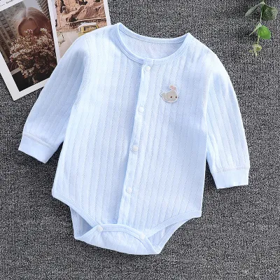 Toddlers Newborn Baby Fashion Unisex Casual Basic Long Sleeve Candy Color Bodysuit