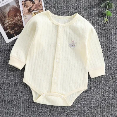 Toddlers Newborn Baby Fashion Unisex Casual Basic Long Sleeve Candy Color Bodysuit