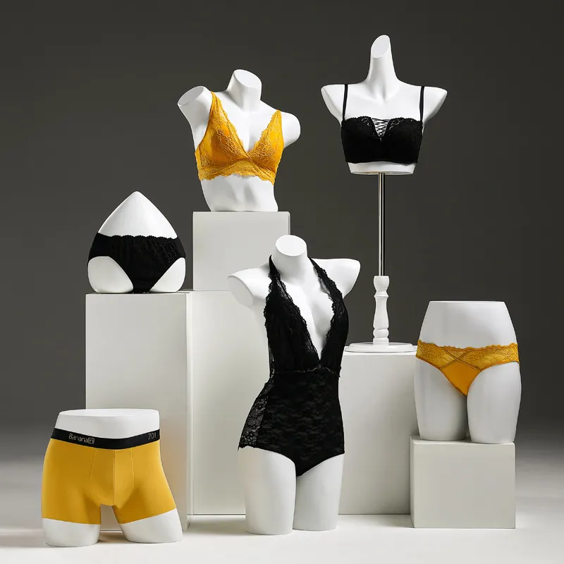 Wholesale Underwear Model Display Stand Male And Female Half